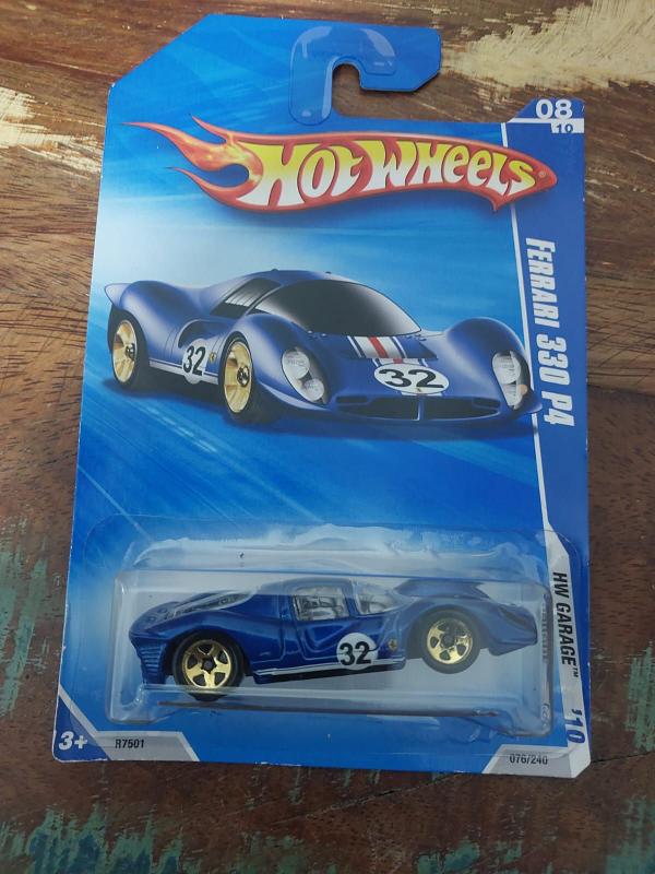 Hot Wheels Mainline Ferrari 330 P4 Azul - Carrinhos de Brinquedo